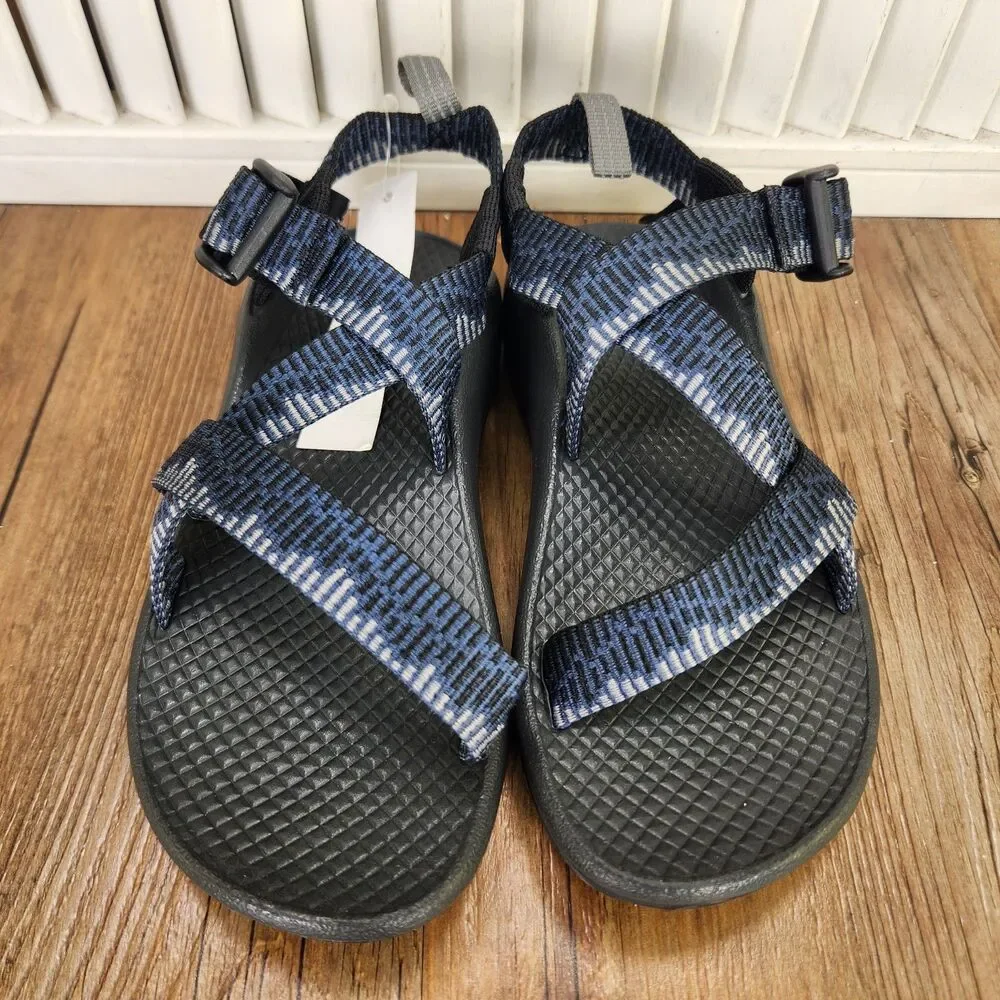 Chaco Z/1 Ecotread Kids Sz 13M Amp Navy Adjustable Hiking Outdoor Sandals Shoes